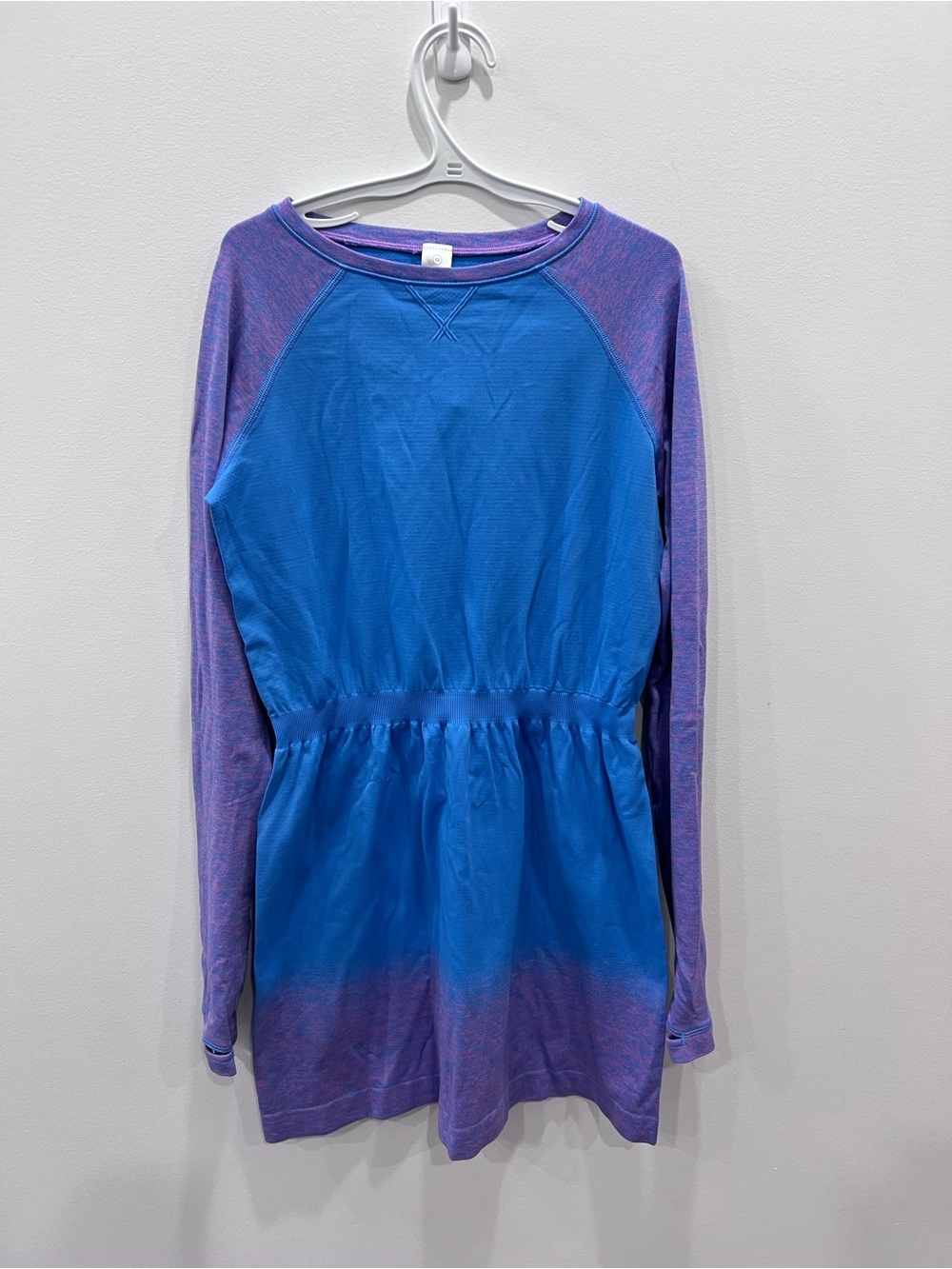 Ivivva by Lululemon Girls Size 12 Blue Purple Long Sleeve Athletic Dress